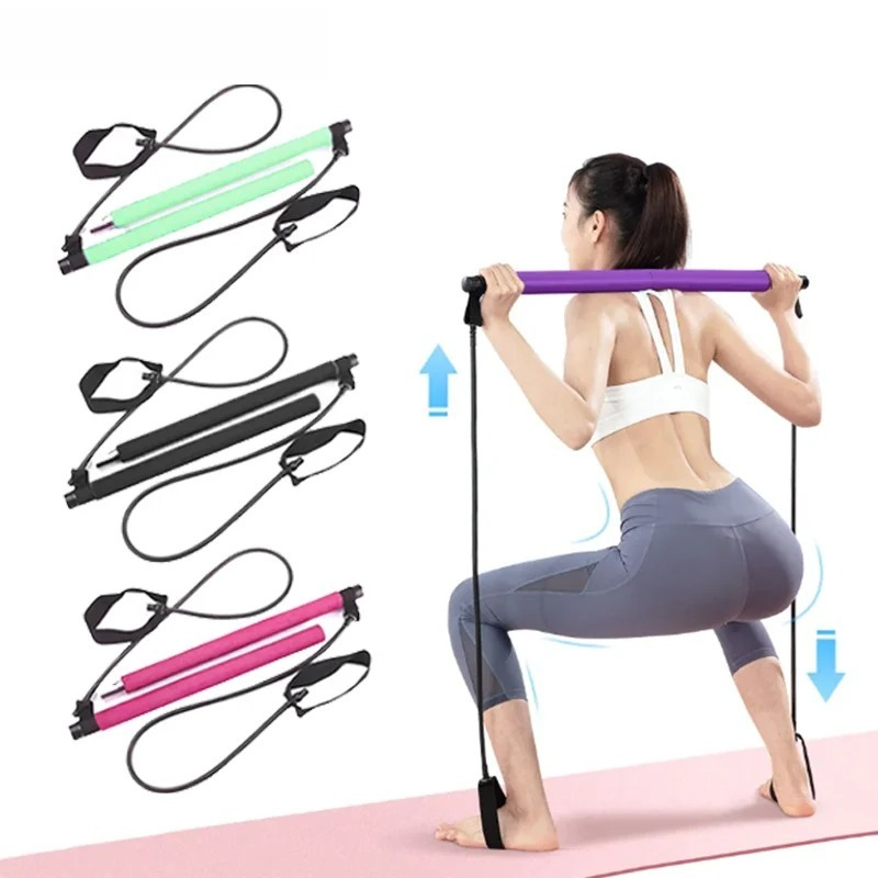 Pilates And Yoga Combined - Barre de Pilates multifonctionnelle, barre de