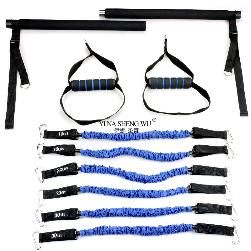 Pilates And Yoga Combined - Tige de Pilates multifonctionnelle réglable, corde