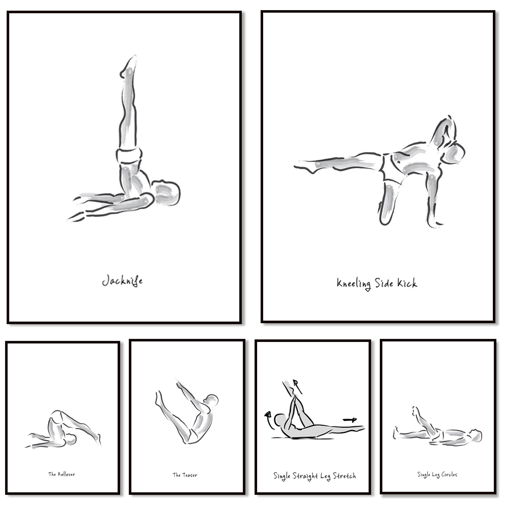 Infographies d'exercices de Pi - Pilates And Yoga Combined avis et prix